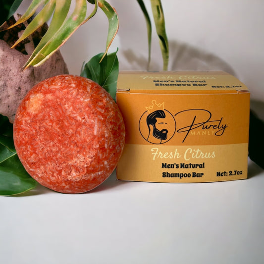 Men's Natural Shampoo Bar - Fresh Citrus