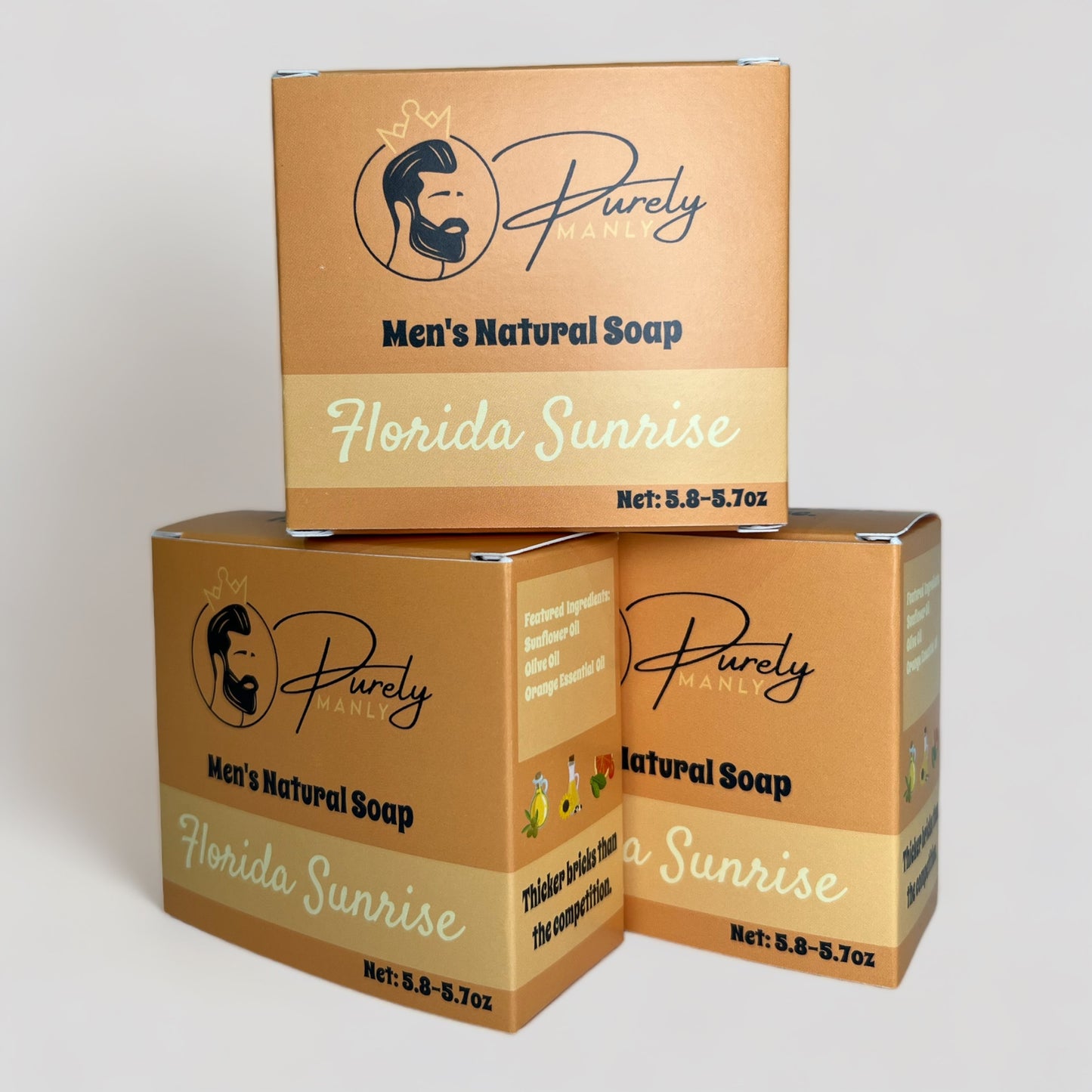 Men's Natural Soap Bar - Florida Sunrise