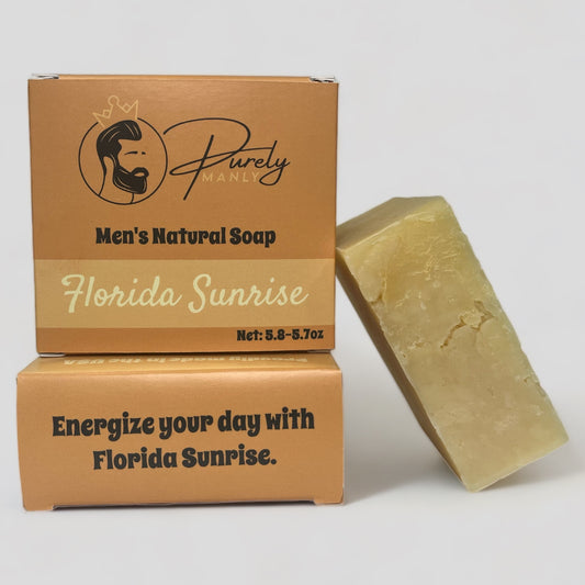 Men's Natural Soap Bar - Florida Sunrise